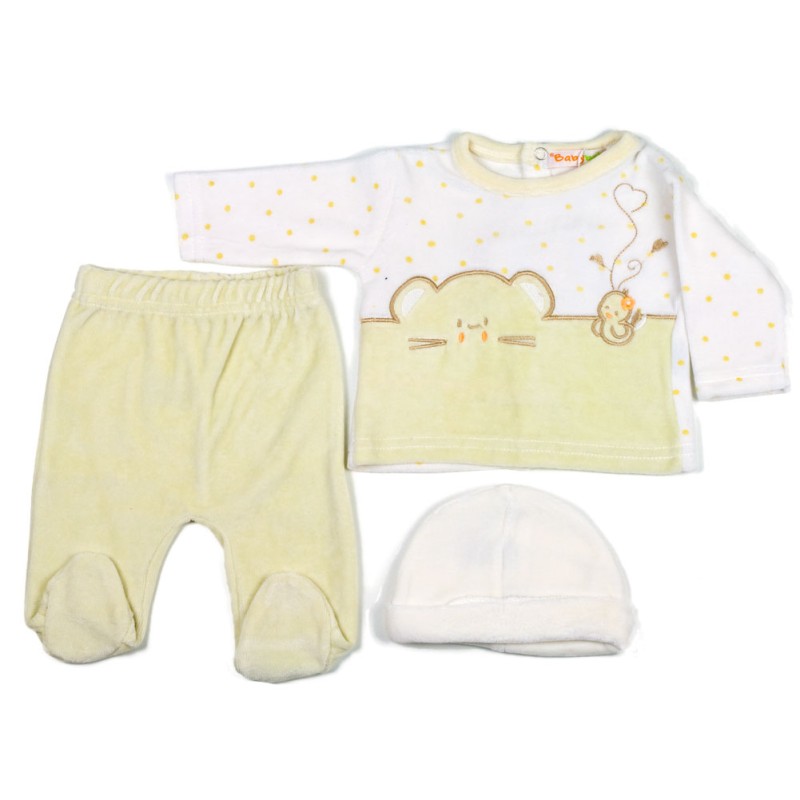 CONJUNTO BEBE 2/PIEZAS+GORRO