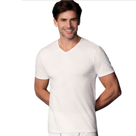 CAMISETA ABANDERADO M/C CUELLO PICO