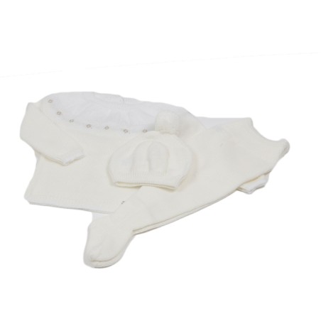 CONJUNTO BEBE PUNTO 3/PIEZAS