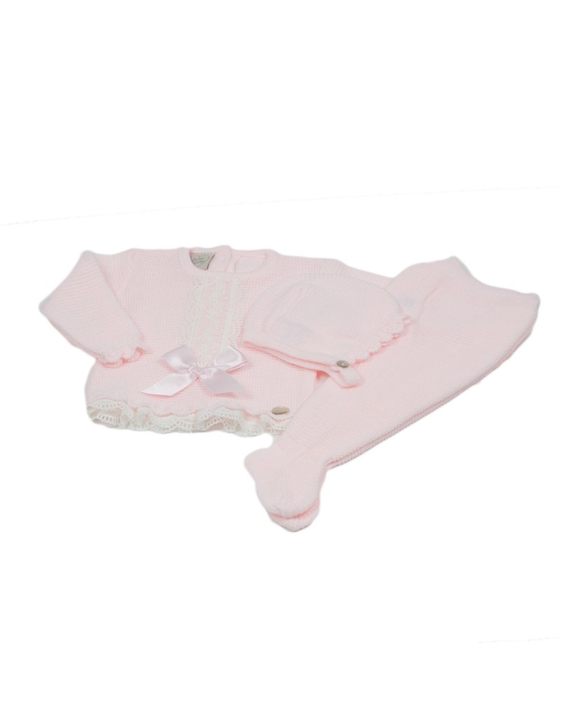 Prim Baby Polainas Blancas Bebe JUBON POLAINA Y CAPOTA PRIM BABY