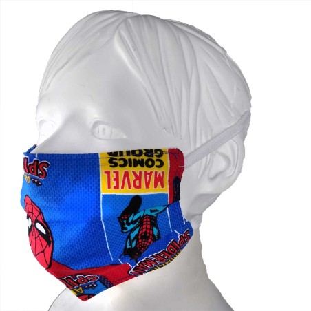 MASCARILLA INFANTIL SPIDERMAN TAPABOCAS REUTILIZABLE