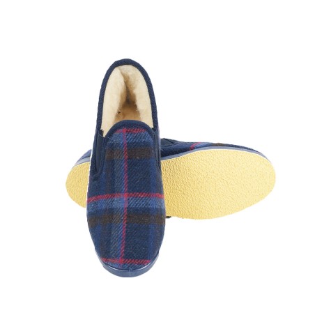 PANTUFLA CUADROS HOMBRE JAVER