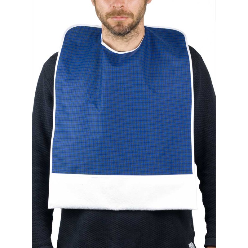 BABERO CUADROS C/BOLSILLO ADULTO PLASTIFICADO