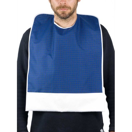 BABERO CUADROS C/BOLSILLO ADULTO PLASTIFICADO