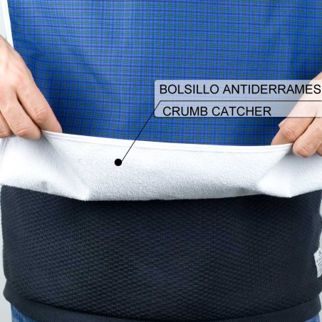 BABERO CUADROS C/BOLSILLO ADULTO PLASTIFICADO