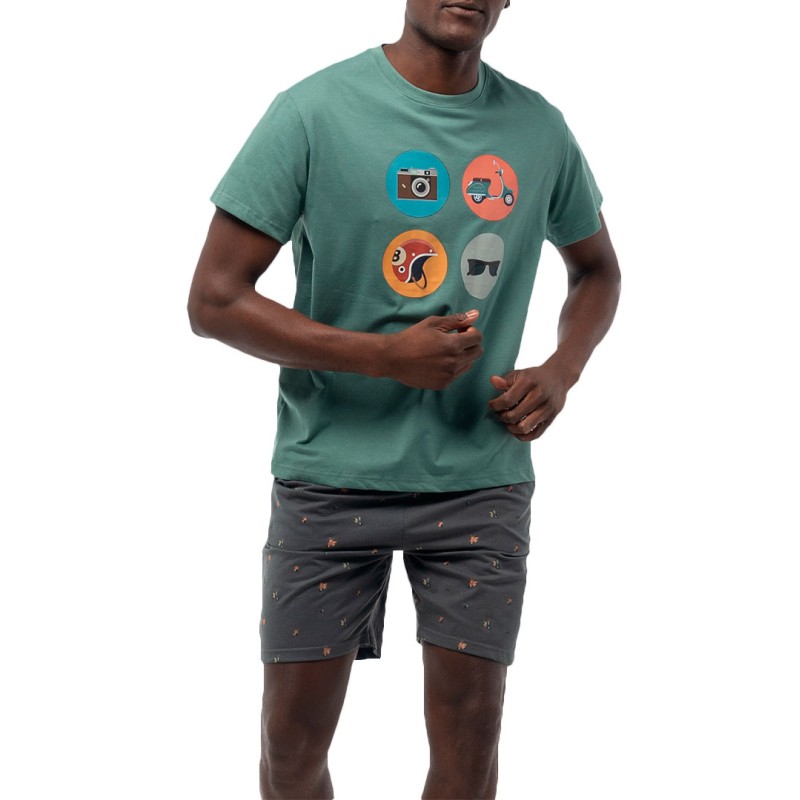 PIJAMA HOMBRE MANGA CORTA