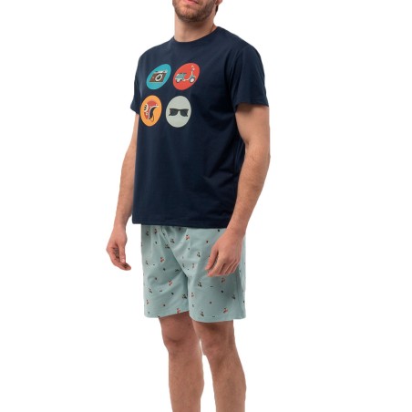 PIJAMA HOMBRE MANGA CORTA