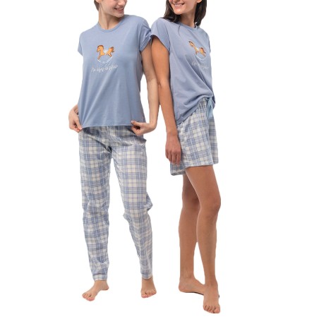 PIJAMA MUJER 3 PIEZAS