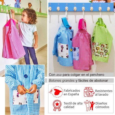 Babi cuadros guardería KLOTTZ. Bata colegio