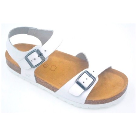 SANDALIA CUERO CERRADA MUJER  WALK FLEX