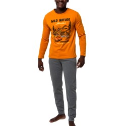 PIJAMA HOMBRE AFELPADO ALGODON