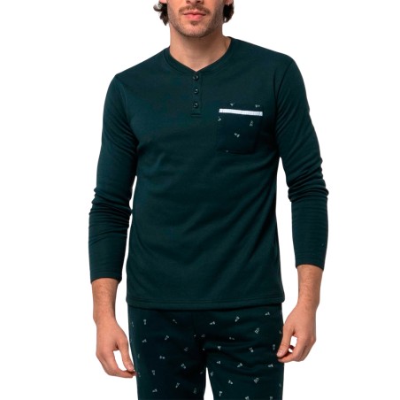 PIJAMA HOMBRE AFELPADO ALGODON