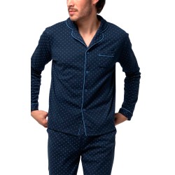 PIJAMA HOMBRE AFELPADO ALGODON ABIERTO