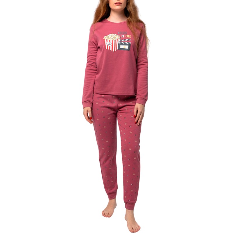 PIJAMA MUJER  AFELPADO CANALE