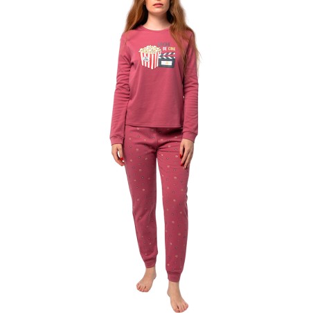 PIJAMA MUJER  AFELPADO CANALE