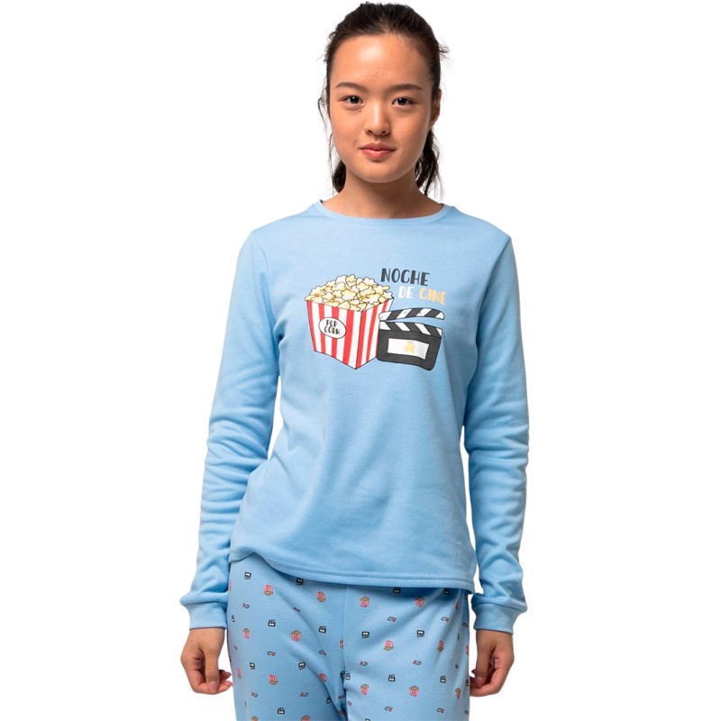 PIJAMA MUJER  AFELPADO CANALE