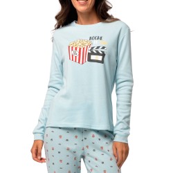 PIJAMA MUJER  AFELPADO CANALE