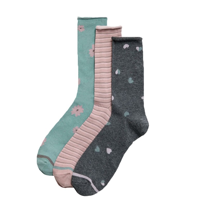 CALCETIN MUJER pack/3 fantasia