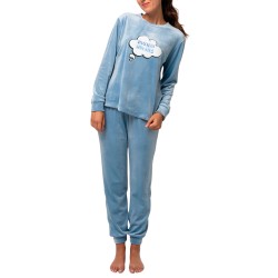 PIJAMA MUJER MICROVELOUR
