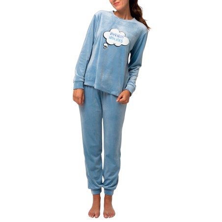 PIJAMA MUJER MICROVELOUR