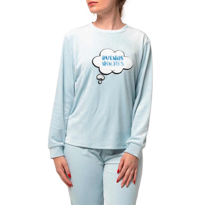 PIJAMA MUJER MICROVELOUR