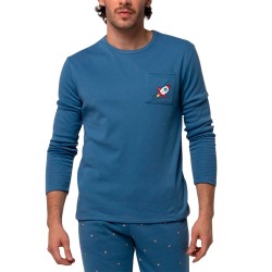 PIJAMA HOMBRE AFELPADO ALGODON