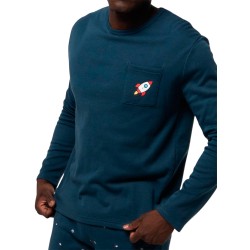 PIJAMA HOMBRE AFELPADO ALGODON