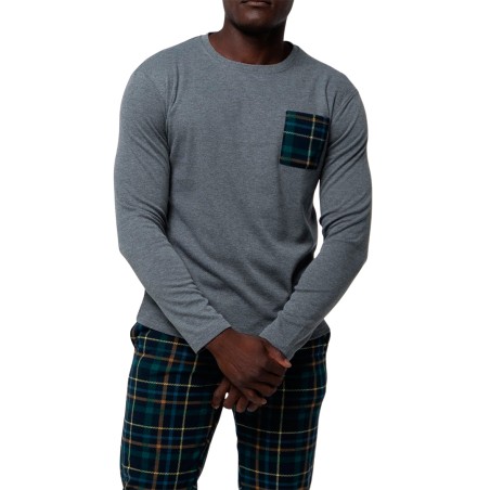 PIJAMA HOMBRE AFELPADO ALGODON