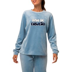 PIJAMA MUJER MICROVELOUR