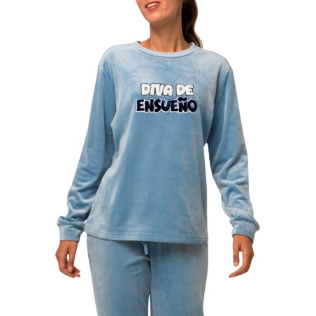 PIJAMA MUJER MICROVELOUR