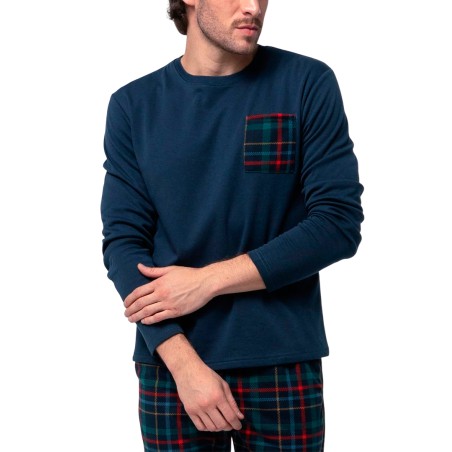 PIJAMA HOMBRE AFELPADO ALGODON