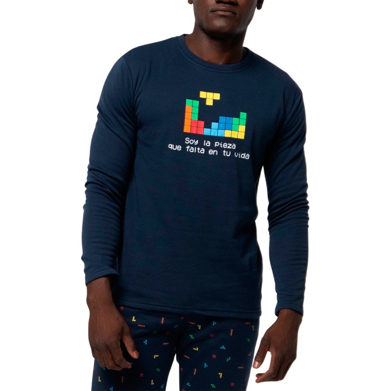 PIJAMA HOMBRE AFELPADO ALGODON