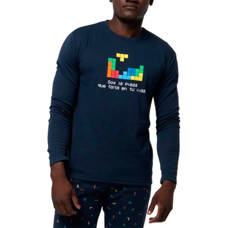 PIJAMA HOMBRE AFELPADO ALGODON