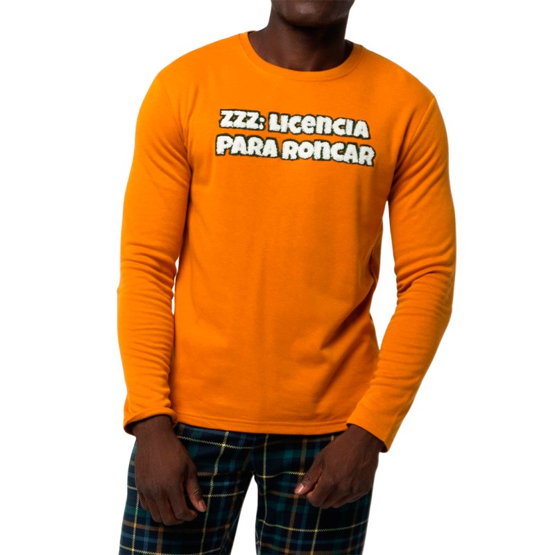 PIJAMA HOMBRE AFELPADO ALGODON