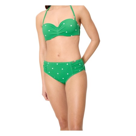 Bikini piqué reductora con lunares blancos YSABEL MORA