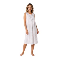 Camisón Sin Mangas Estampado Floral Lins satinado