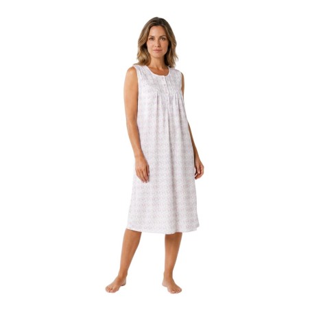 Camisón Sin Mangas Estampado Floral Lins satinado