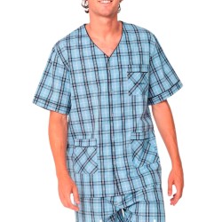 PIJAMA HOMBRE CORTO POPELIN