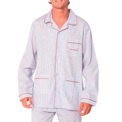 PIJAMA HOMBRE LARGO POPELIN