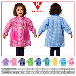 Babi guardería con bolsillos de tela Spider. Bata colegial KLOTTZ