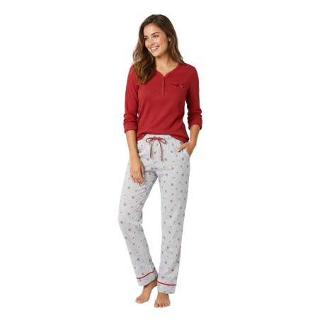 PIJAMA MUJER 100% ALGODON