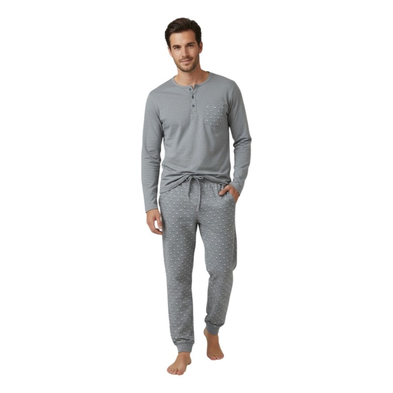 PIJAMA HOMBRE ALGODON FINO