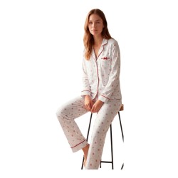 PIJAMA MUJER 100% ALGODON ABIERTO