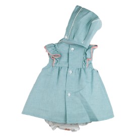 Vestido de Baby-Ferr para bebé con capota y braga