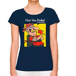 Camiseta Nikis Galicia Mujer Non Vou Poder Algodón