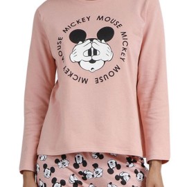 Pijama Mickey mujer algodón tacto suave