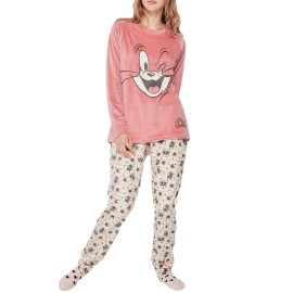 Pijama Mujer Gisela Polar Tom Y Jerry